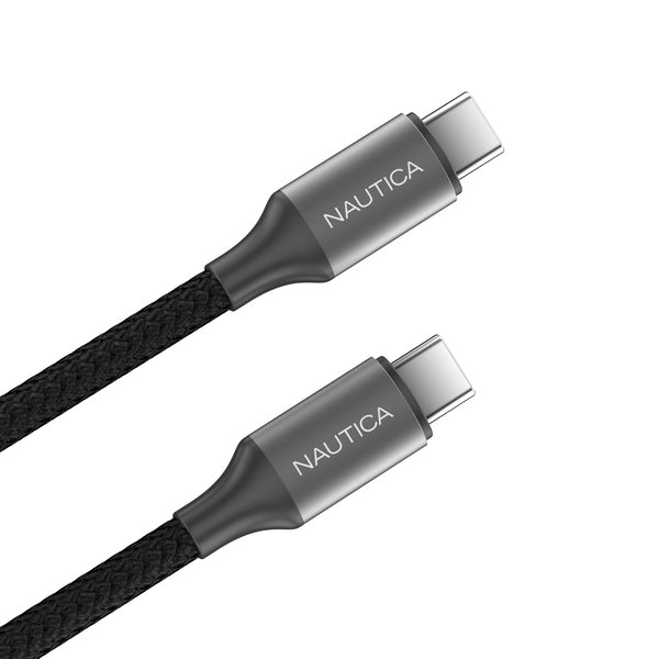 NAUTICA(R) 3PK 4FT TURN USBC CBL BLK