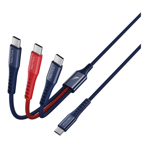 NAUTICA(R) 4FT 3IN1 CHG CBL URBN NVY
