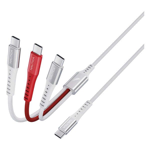 NAUTICA(R) 4FT 3IN1 CHG CBL URBN WHT