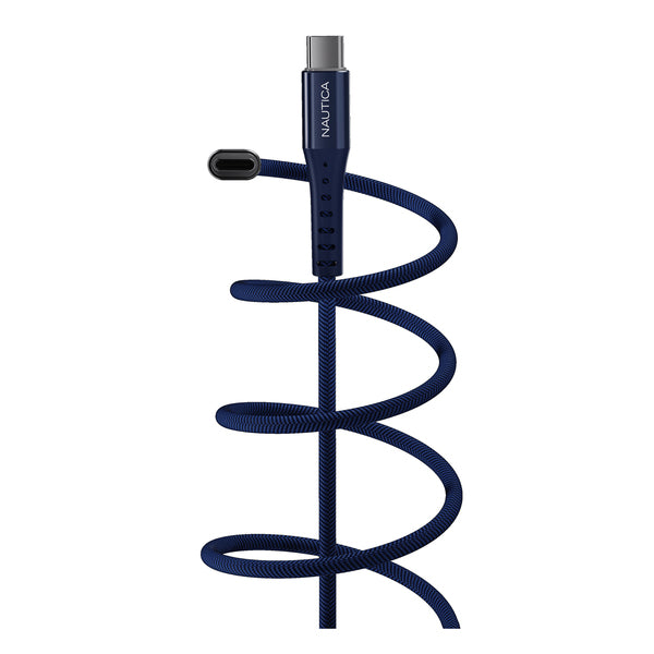 NAUTICA(R) 4FT USBC CBL W/LED NVY