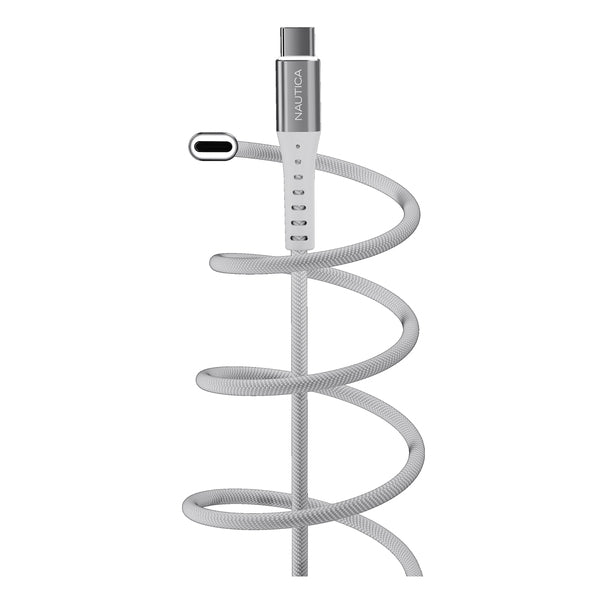 NAUTICA(R) 4FT USBC CBL W/LED WHT