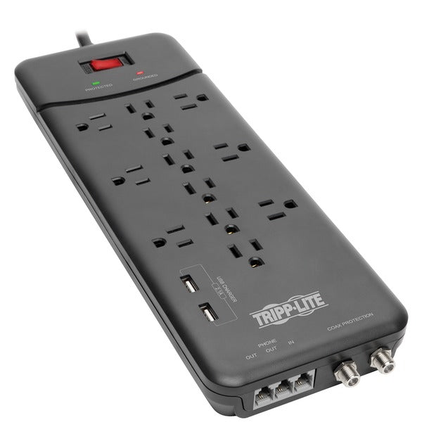 TRIPP LITE(R) BY EATON(R) 12OUT 8FT PLASTIC SURGE