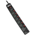 TRIPP LITE(R) BY EATON(R) 6FT 7OUT 1080J SURGE BLK