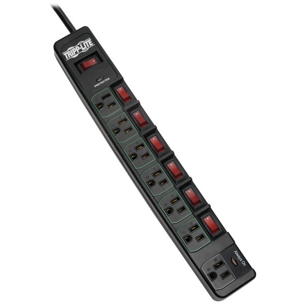 TRIPP LITE(R) BY EATON(R) 6FT 7OUT 1080J SURGE BLK