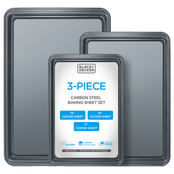 BLACK+DECKER(TM) 3PC CS BAKING SHEET SET
