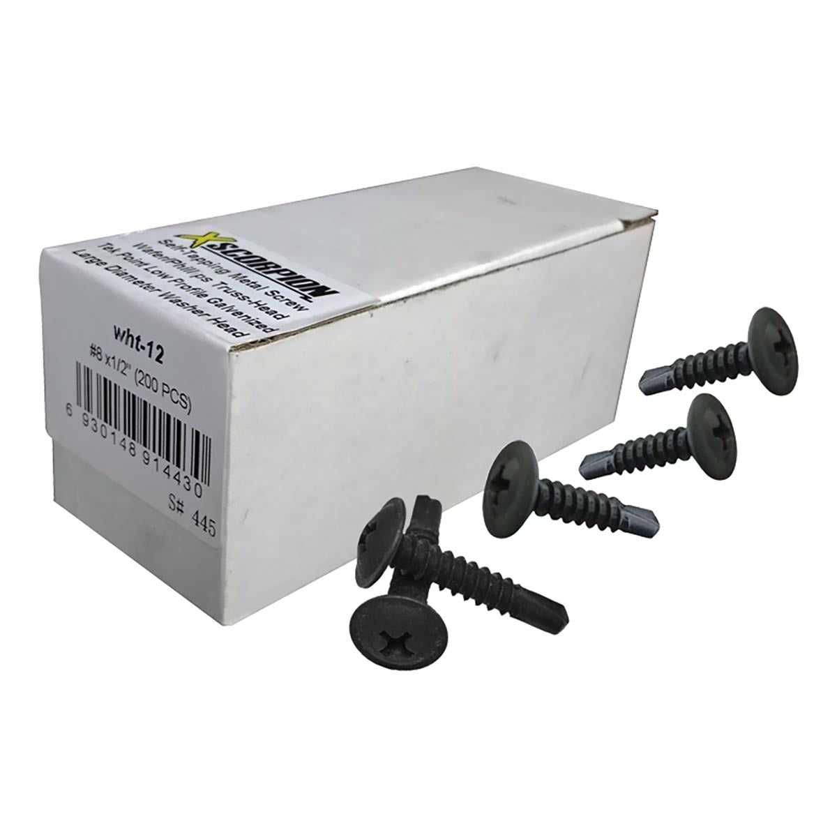 Xscorpion 1/2″ Wafer Head Self-Tapping Philips Screws (Box 200)