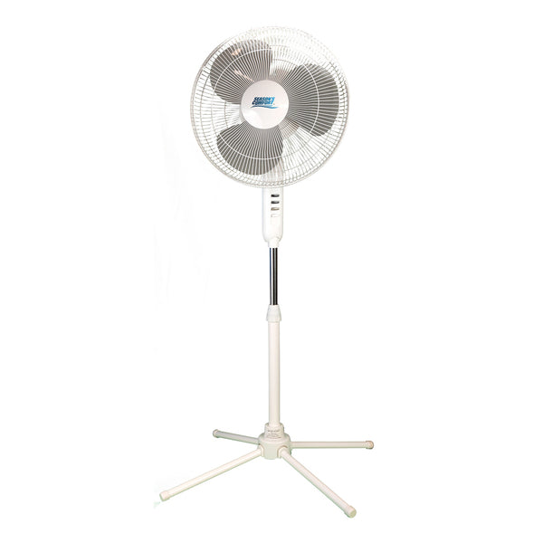 SEASONS COMFORT(TM) 16IN OSC FAN W/PED BASE