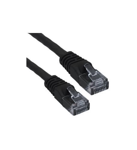 CAT6 PATCH CORD BOOTED 25' BLACK