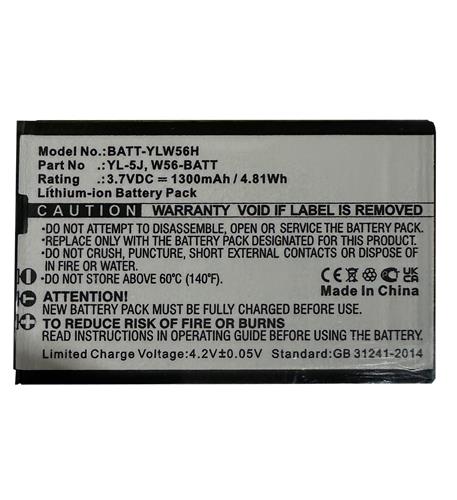 3.7V LION BATTERY YEALINK W56 YL5J