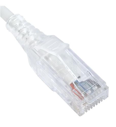 PATCH CORD, CAT 6 SLIM CLEAR SR 10PK 7FT