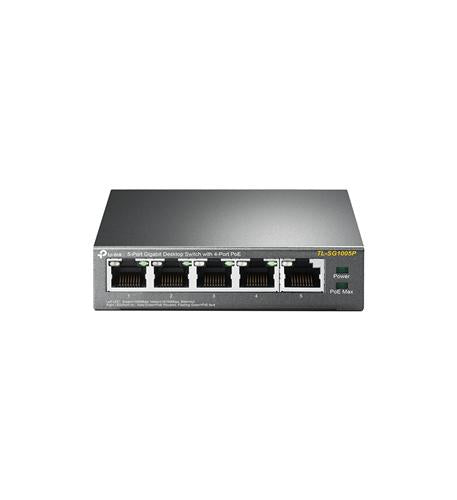 5-Port Gig Desktop Switch 4-Port POE+
