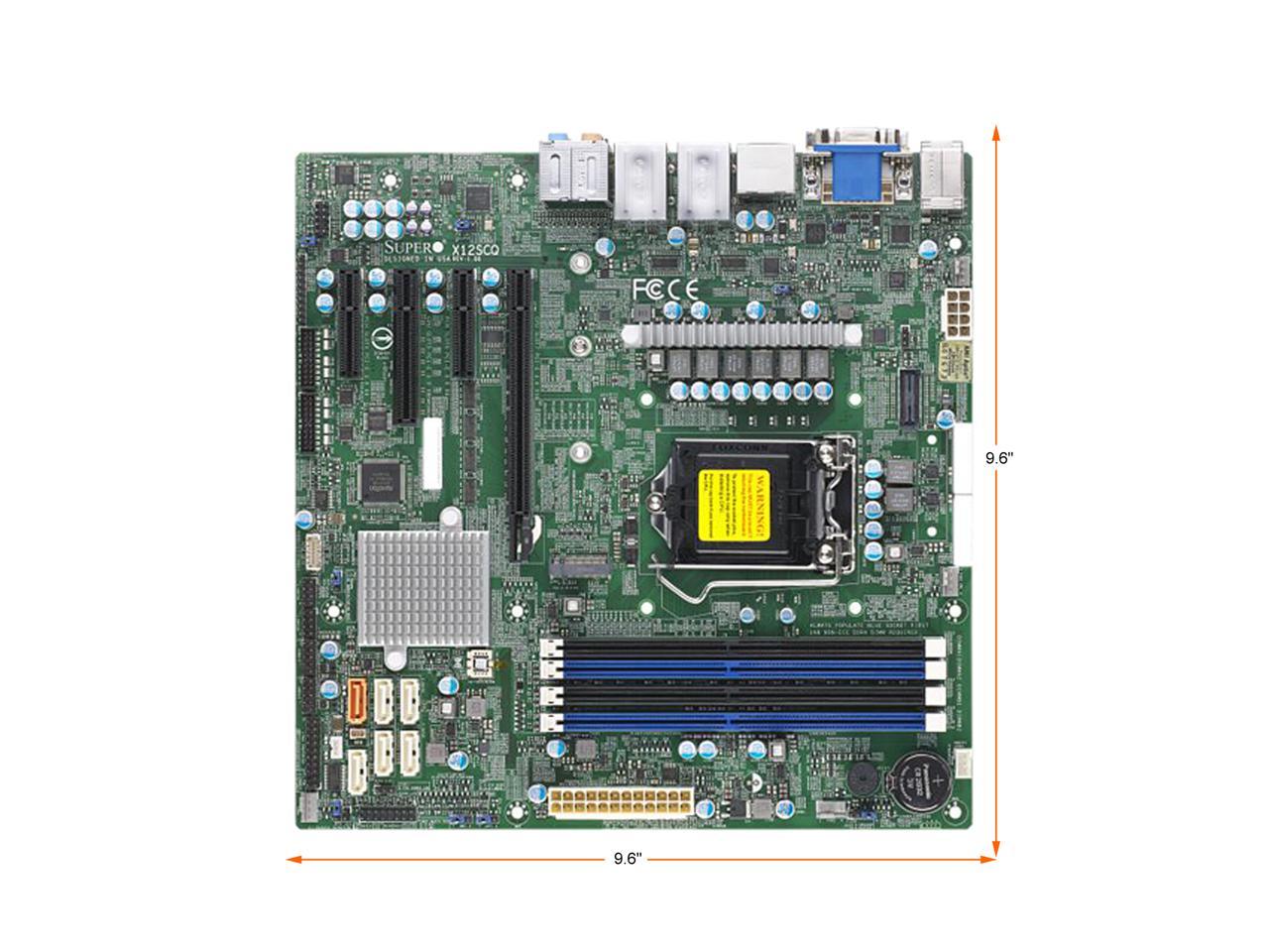 Supermicro SERVER MB SM MBD-X12SCQ RT