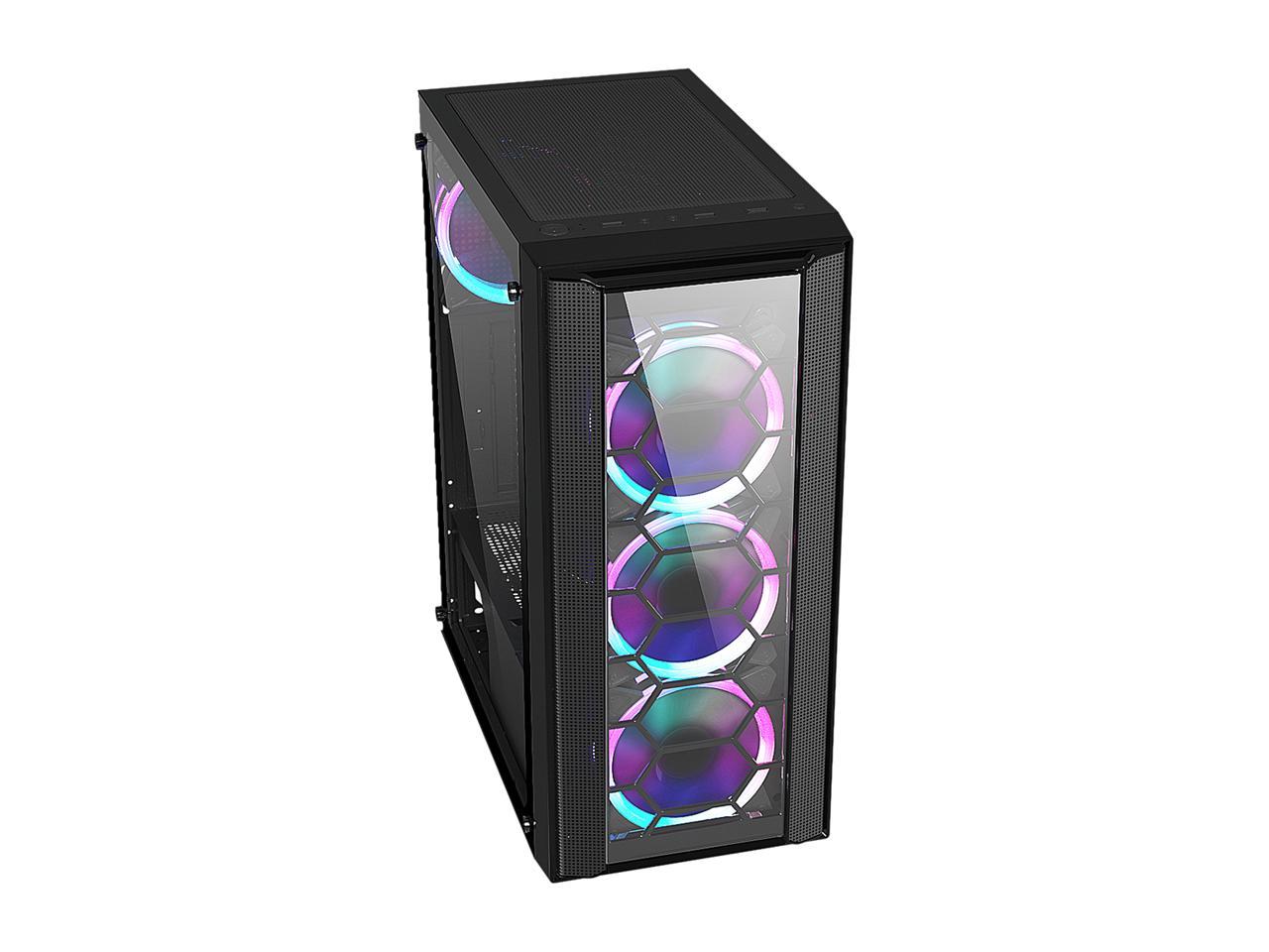 DIYPC CASE DIYPC RAINBOW-FlASH-F4-B R