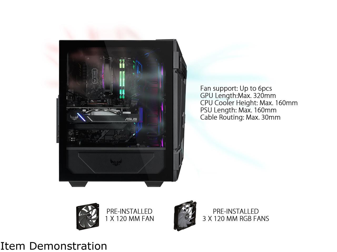 ASUS CASE ASUS GT301/BLK/ARGB FAN R