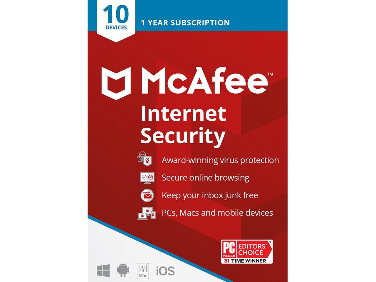 McAfee MCAFEE INTERNET SECURITY 10 DEVICE