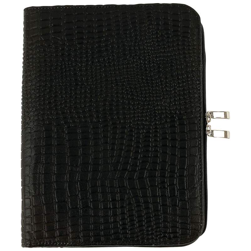 Embassy Crocodile-Embossed Genuine Leather Tablet Computer Case