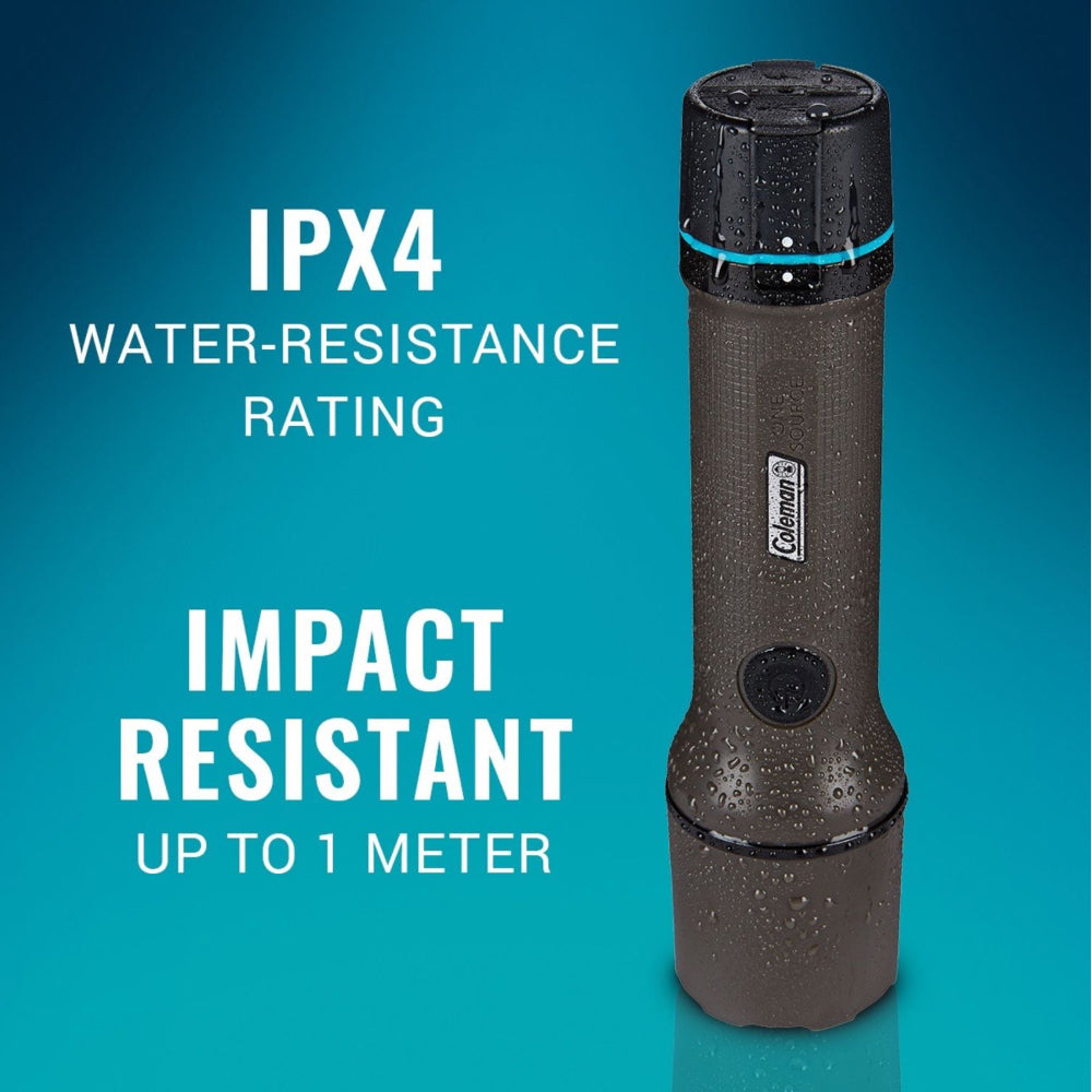 Coleman OneSource 1000 Lumens LED Flashlight  Rechargeable Lithium Ion Battery [2000035454]