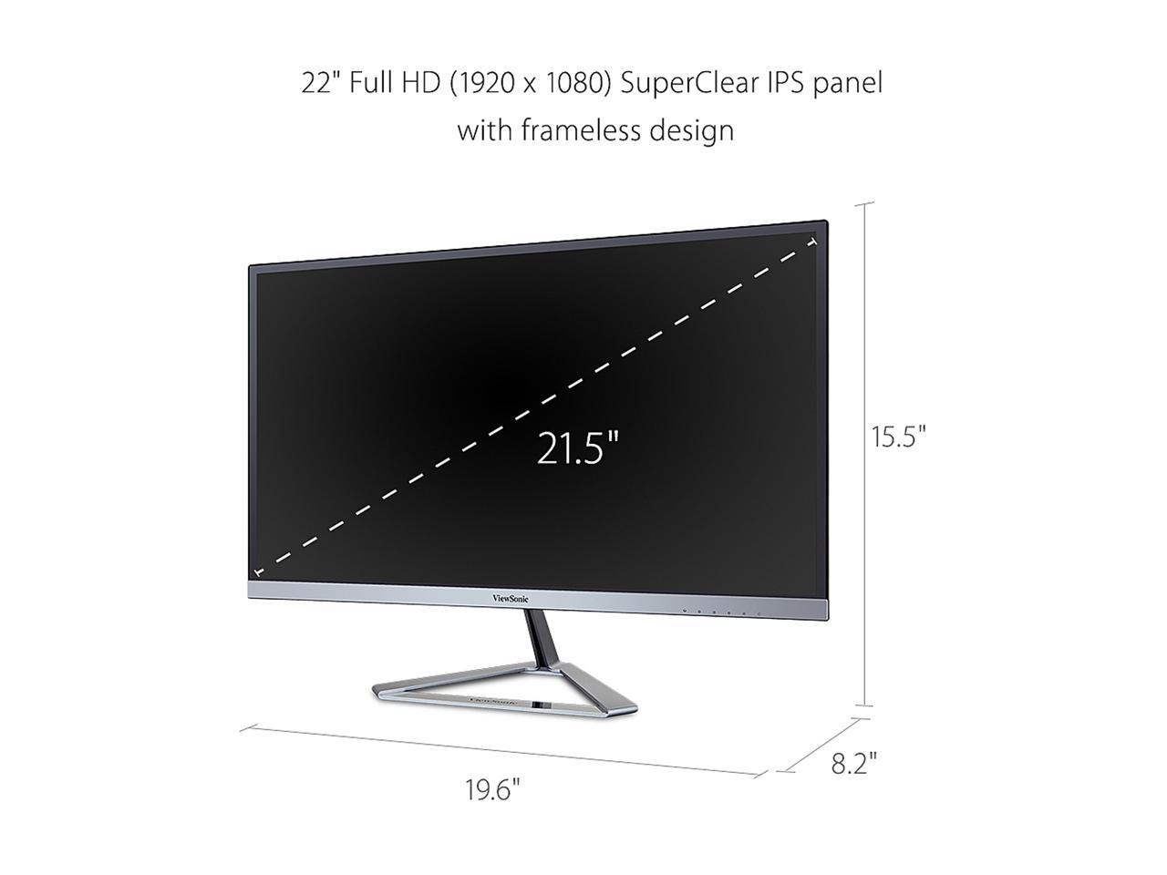 ViewSonic MNTR VS 22" 60HZ IPS VX2276-SMHD R