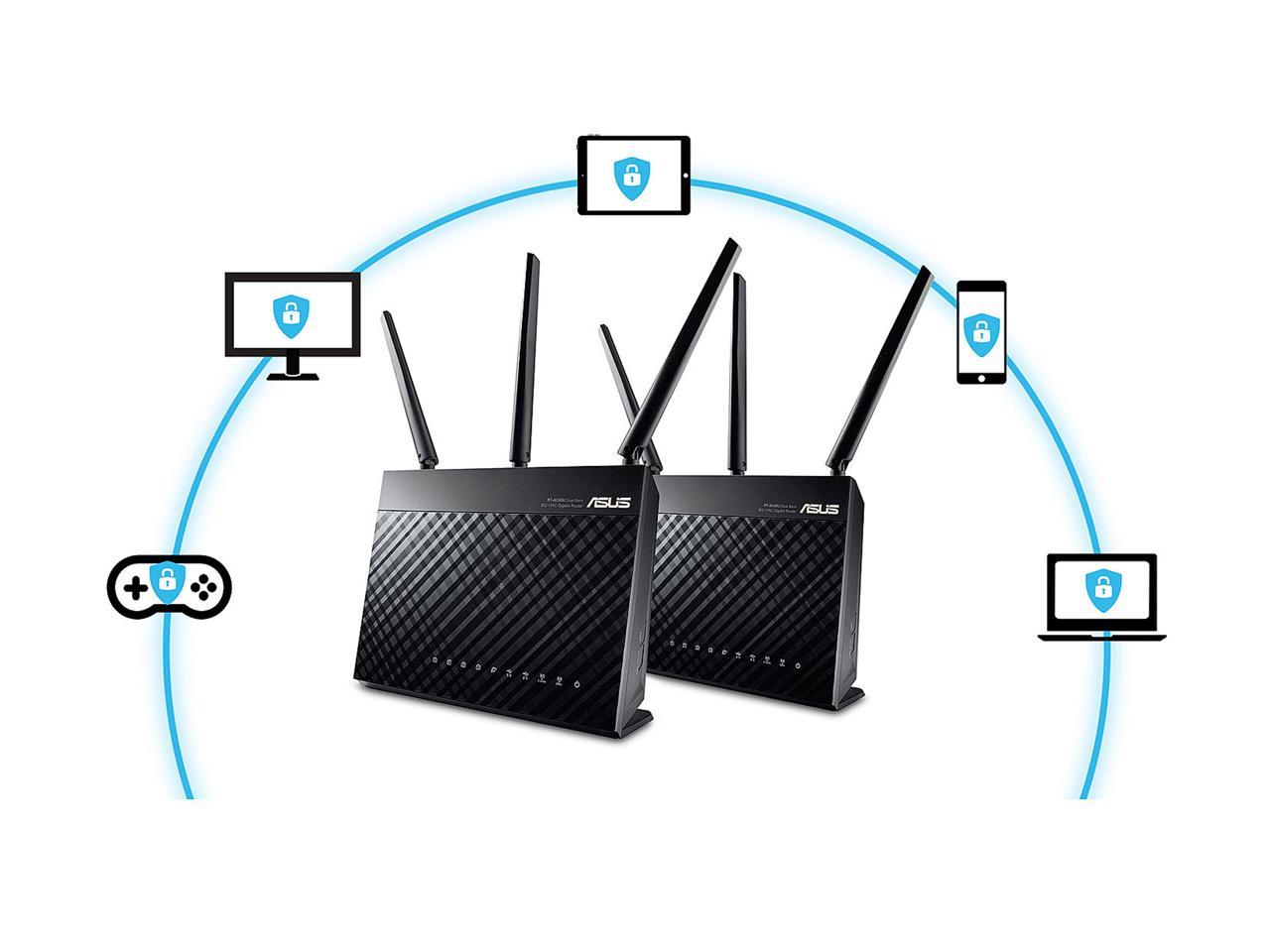 ASUS WL ROUTER ASUS RT-AC1900P(2-PK)/CA