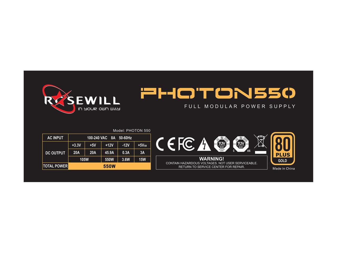 Rosewill PSU ROSEWILL PHOTON-550 550W R