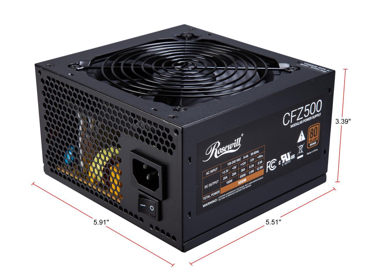 Rosewill PSU ROSEWILL 500W CFZ500 R