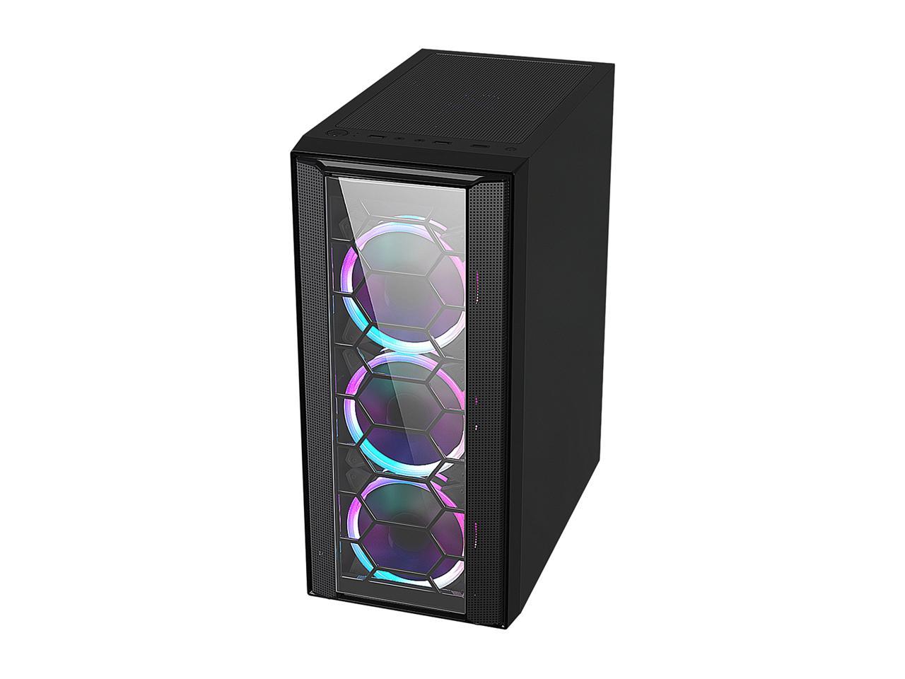 DIYPC CASE DIYPC RAINBOW-FlASH-F4-B R