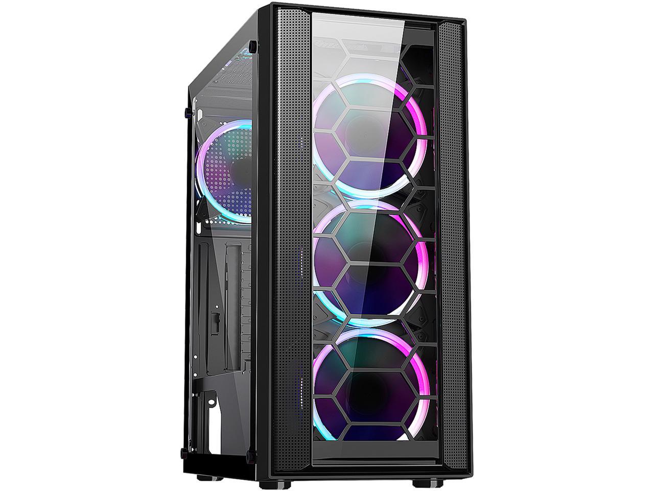 DIYPC CASE DIYPC RAINBOW-FlASH-F4-B R