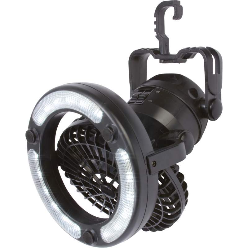 Mitaki-Japan® 18-Bulb LED Adjustable Camping Light with Fan