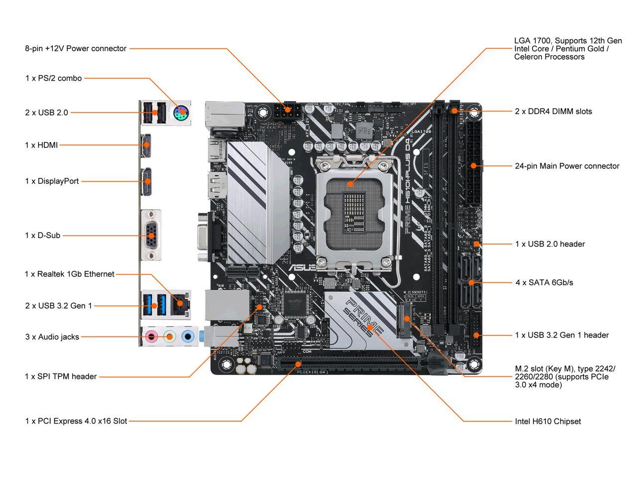 PRIME H610I-PLUS D4-CSM R