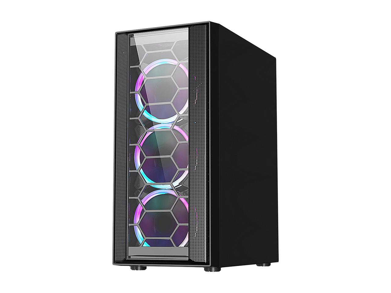 DIYPC CASE DIYPC RAINBOW-FlASH-F4-B R