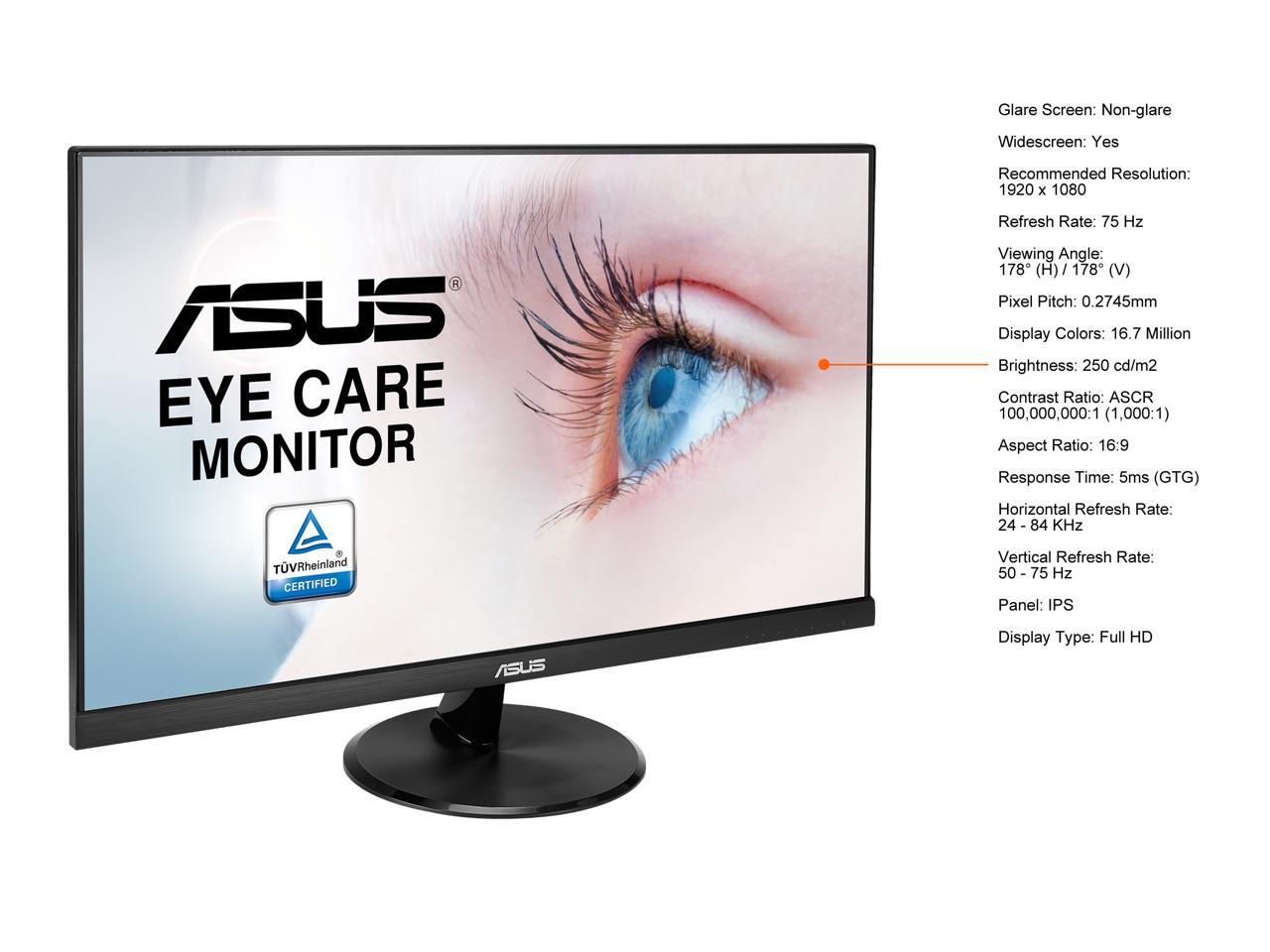 ASUS MNTR ASUS 23.8" 75HZ VP249HE IPS R